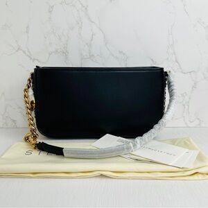 Stella McCartney Black Shoulder Bag with Chain